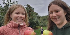 two children smiling