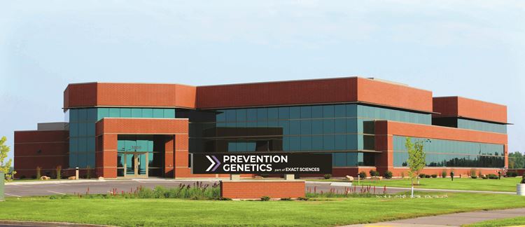 Exterior of PreventionGenetics headquarters