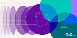 Colorful graphic with test reading multi-cancer early detection, the future of cancer screening"