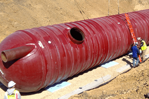 Water Efficiency: Efficient fixtures at the Nexus One laboratory and warehouse are expected to use one-third less water than conventional plumbing, an estimated savings of more than 405,000 gallons per year. In addition, a 30,000-gallon storm water collection tank captures roof water runoff for reuse and offsets 100% of potable water associated with toilet flushing and irrigation.