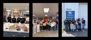 Interns preparing to weed and help grow a local garden in Madison, Wisconsin
